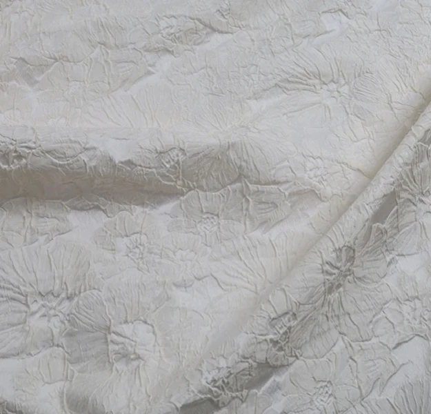 Ivory Jacquard Fabric Ivory Jacquard Fabric