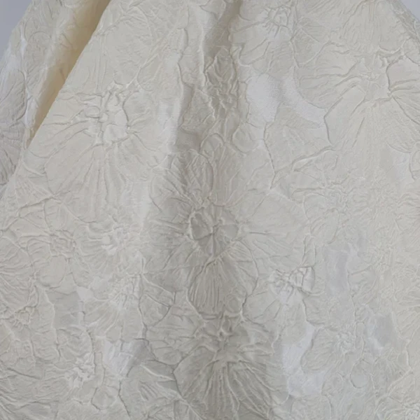 Ivory Jacquard Fabric Ivory Jacquard Fabric
